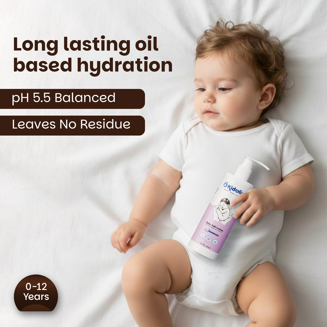 Kidolin SoftTouch Baby Lotion| Avocado Oil & Shea Butter