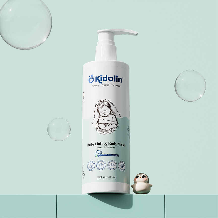 Kidolin Baby Hair & Body Wash | Chamomile, Aloe & Vitamin B5