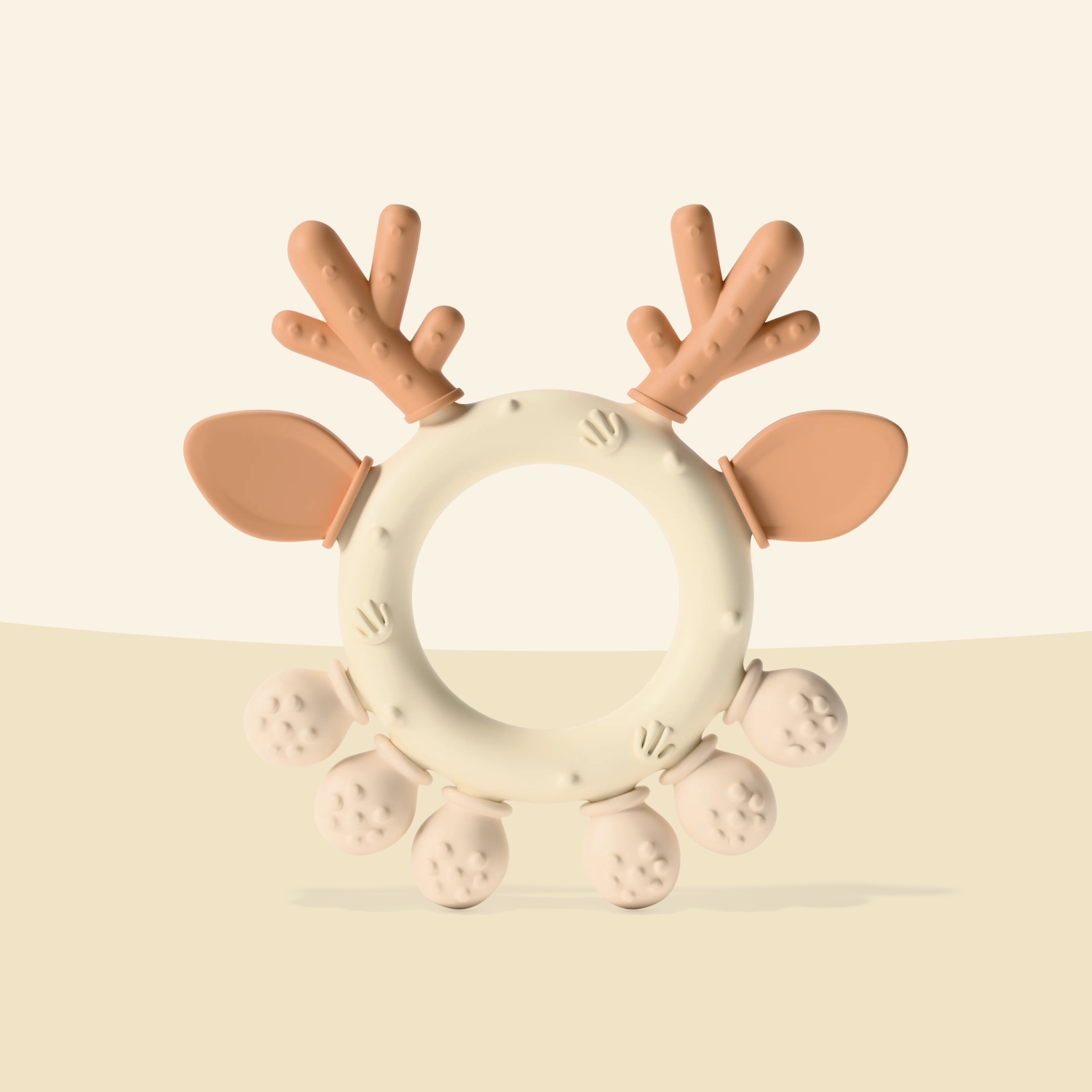 Kidolin Deer Teether for Babies | Food Grade Silicone | BPA Free